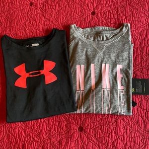 XL girl’s bundle of 2 athletic tops